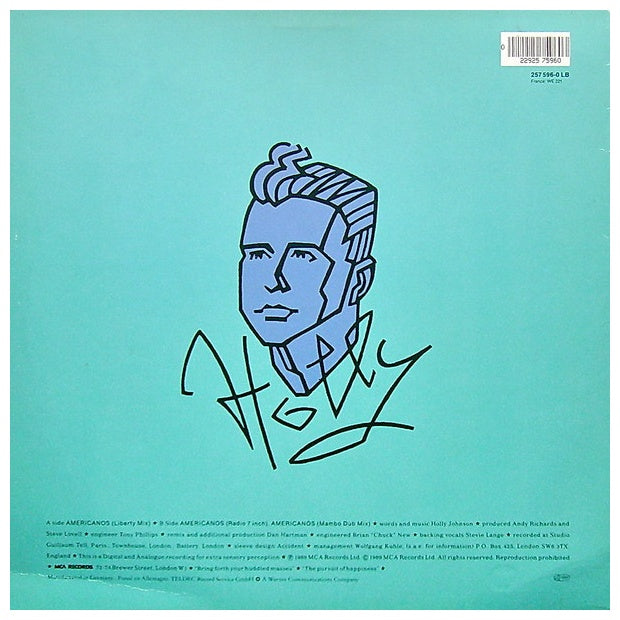 HOLLY JOHNSON - AMERICANOS | 12" MAXI SINGLE USADO