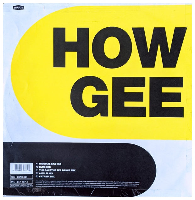 BLACK MACHINE - HOW GEE | 12" MAXI SINGLE USADO