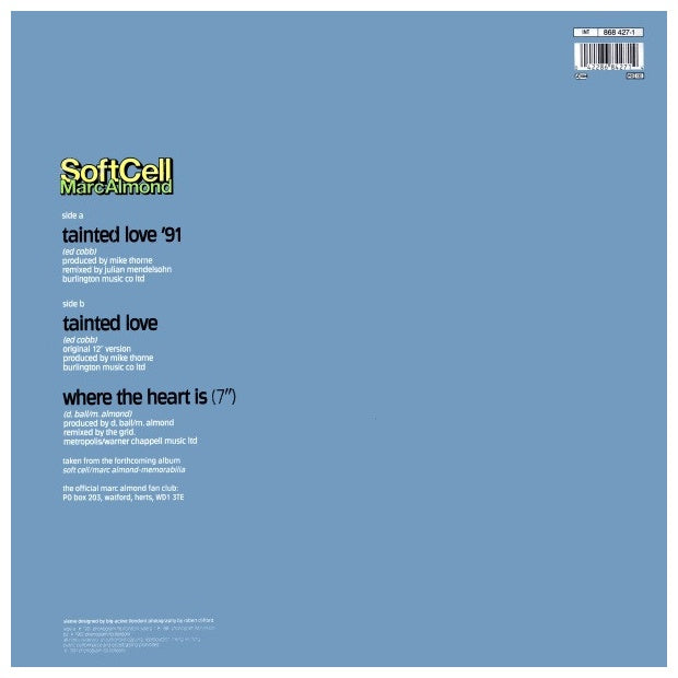 SOFT CELL - TAINTED LOVE | 12" MAXI SINGLE USADO