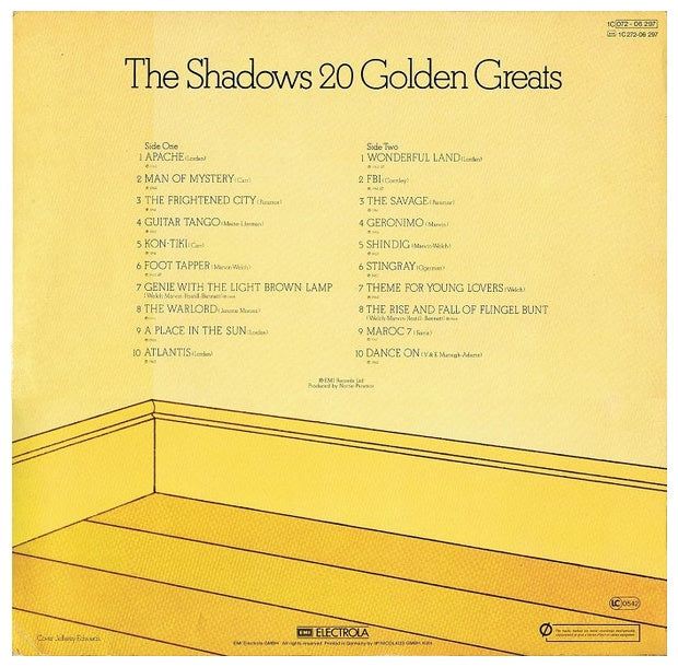SHADOWS - 20 GOLDEN GREATS | VINILO USADO
