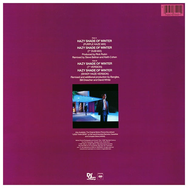 BANGLES - HAZY SHADE OF WINTER | 12" MAXI SINGLE USADO