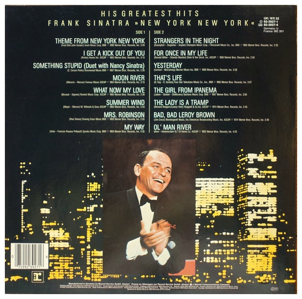 FRANK SINATRA - NEW YORK NEW YORK: HIS GREATEST HITS | VINILO USADO