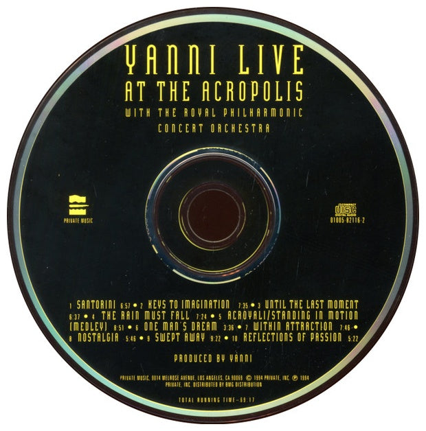 YANNI - LIVE AT THE ACROPOLIS | CD USADO