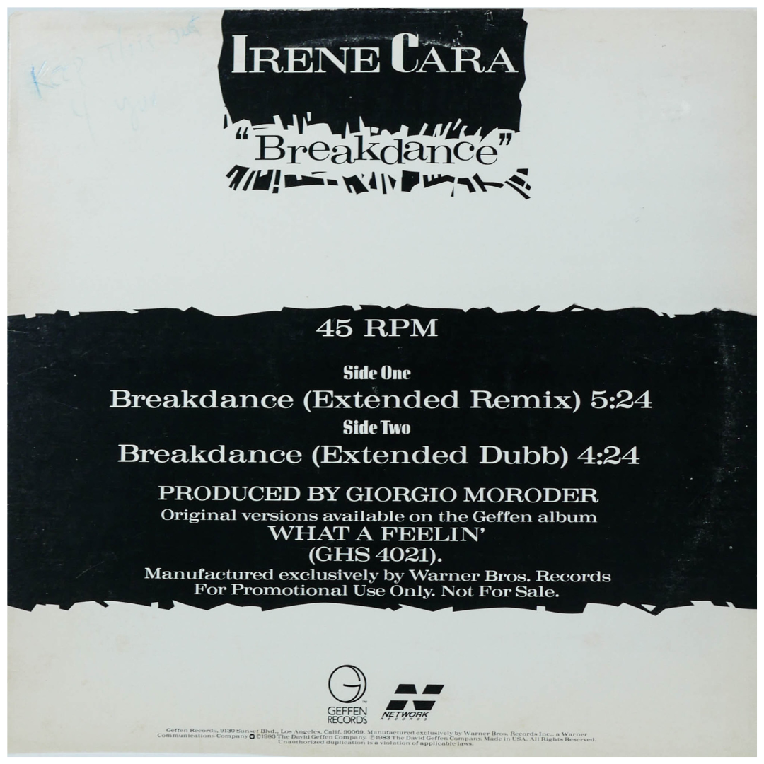 IRENE CARA - BREAKDANCE | 12" MAXI SINGLE USADO
