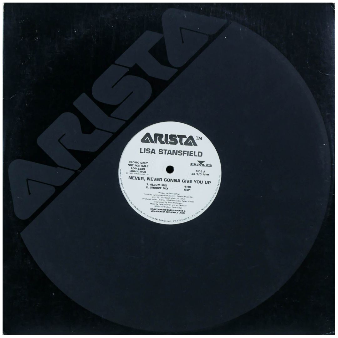LISA STANSFIELD - NEVER NEVER GONNA GIVE YOU UP (PROMO) | 12" MAXI SINGLE USADO