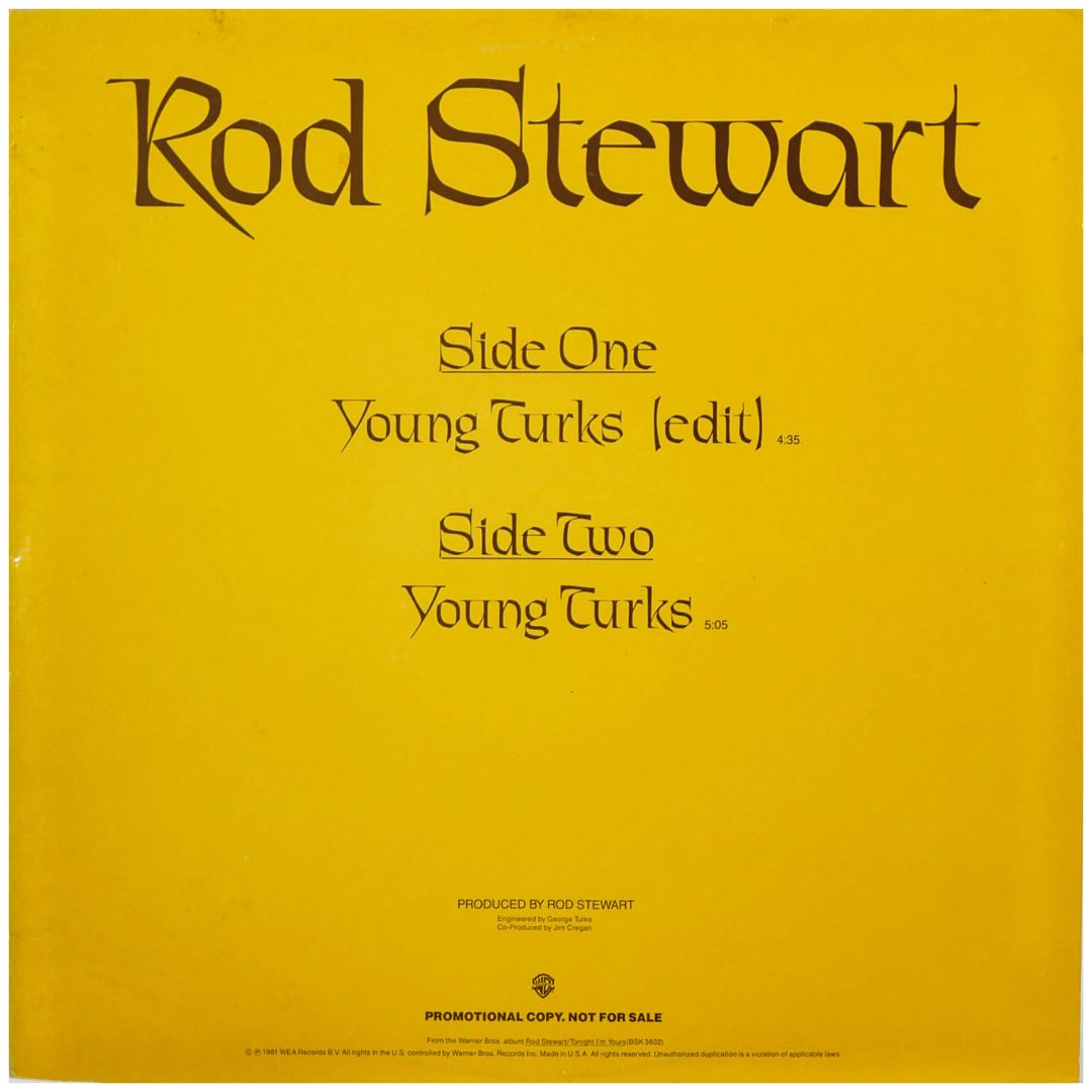 ROD STEWART - YOUNG TURKS | 12" MAXI SINGLE USADO