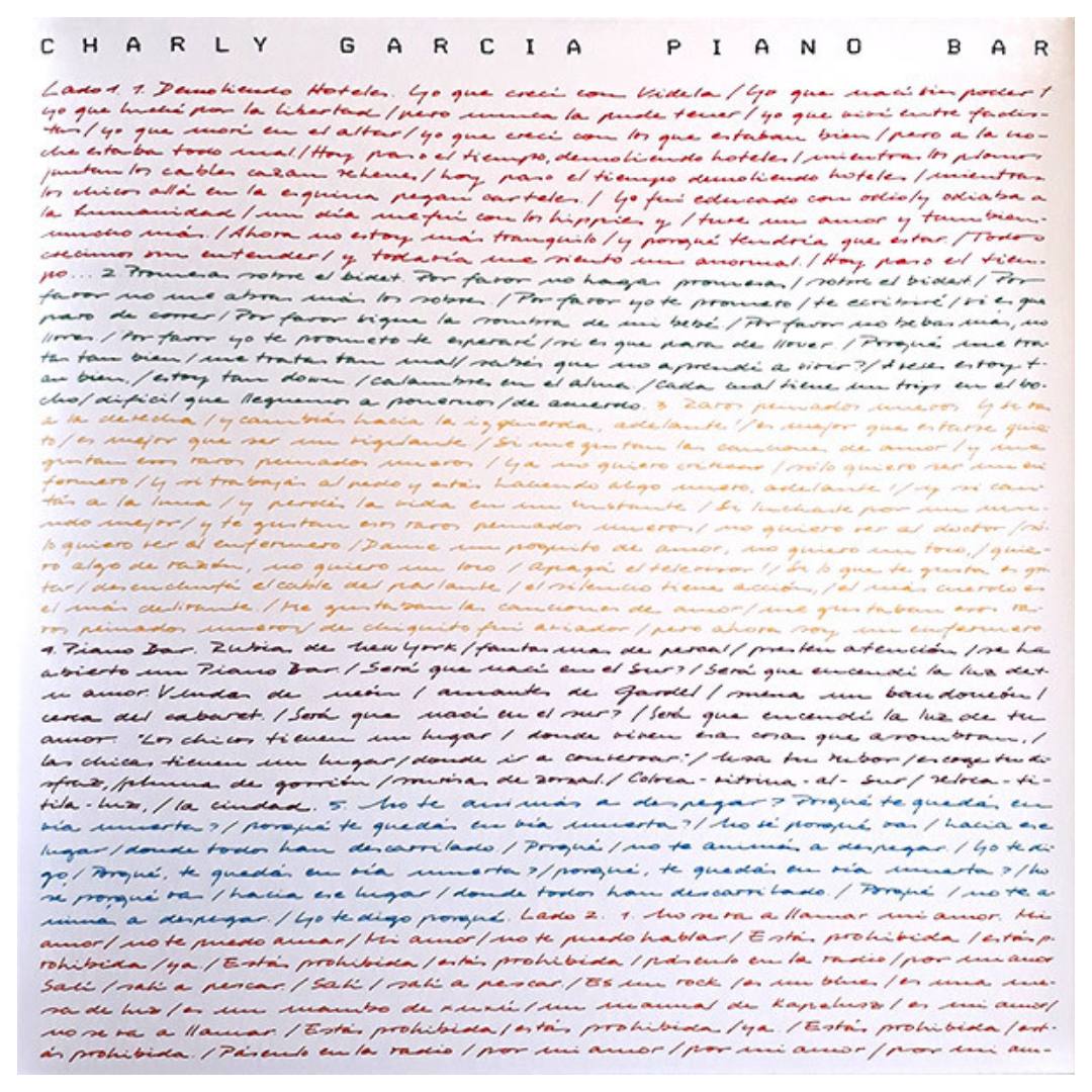 CHARLY GARCIA - PIANO BAR | VINILO