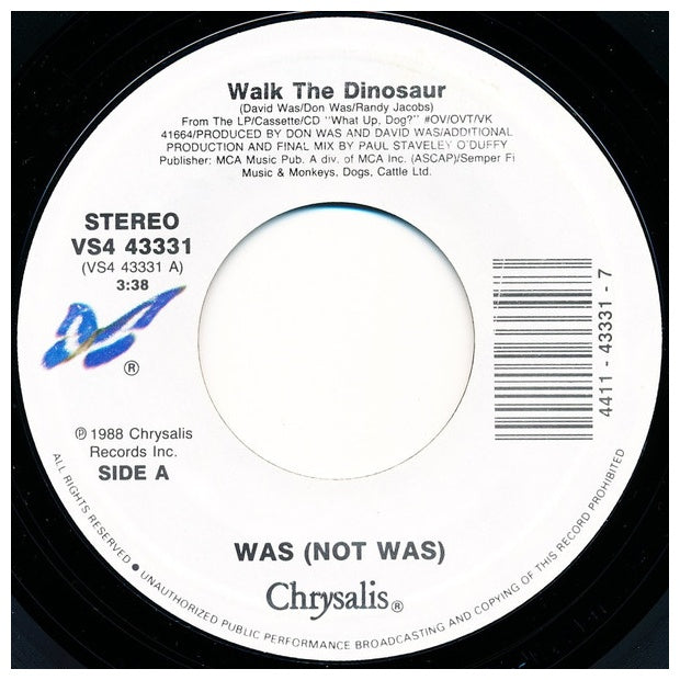 WAS (NOT WAS) - WALK THE DINOSSAUR | 7" SINGLE VINILO USADO