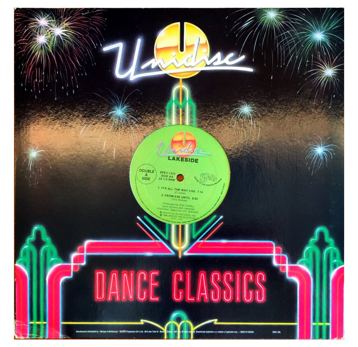 LAKESIDE - FANTASTIC VOYAGE/IT'S ALL THE WAY LIVE | 12" MAXI SINGLE USADO