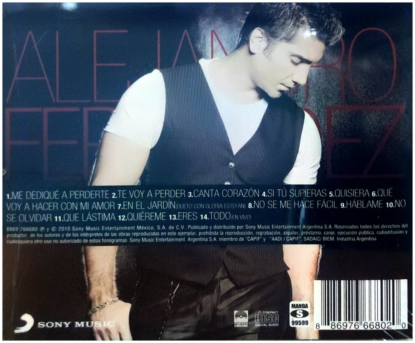 ALEJANDRO FERNANDEZ - MAS ROMANTICO QUE NUNCA: SUS GRANDES EXITOS | CD