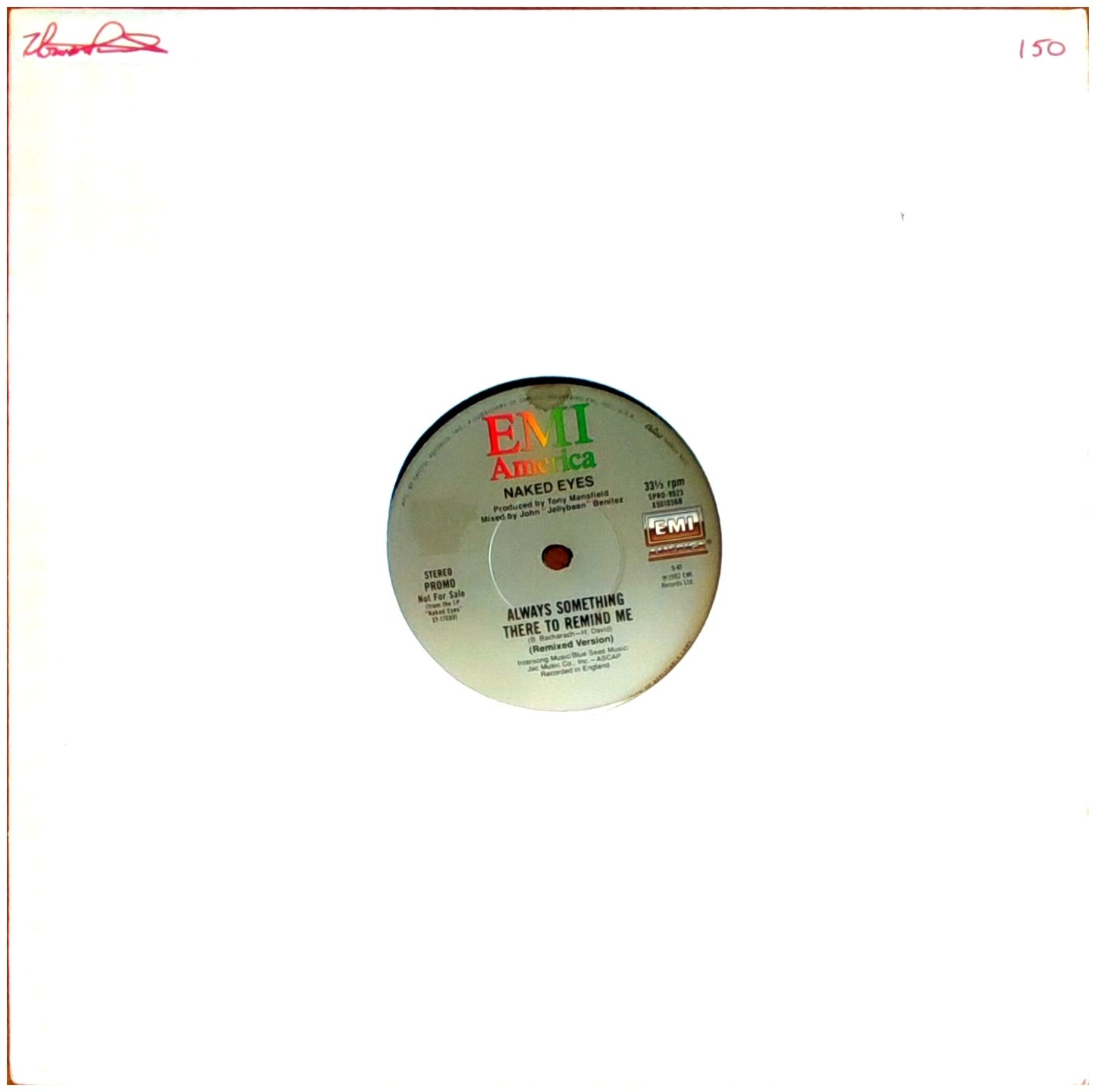 NAKED EYES - ALWAYS SOMETHING THERE TO REMIND ME (REMIX) | 12" MAXI SINGLE USADO