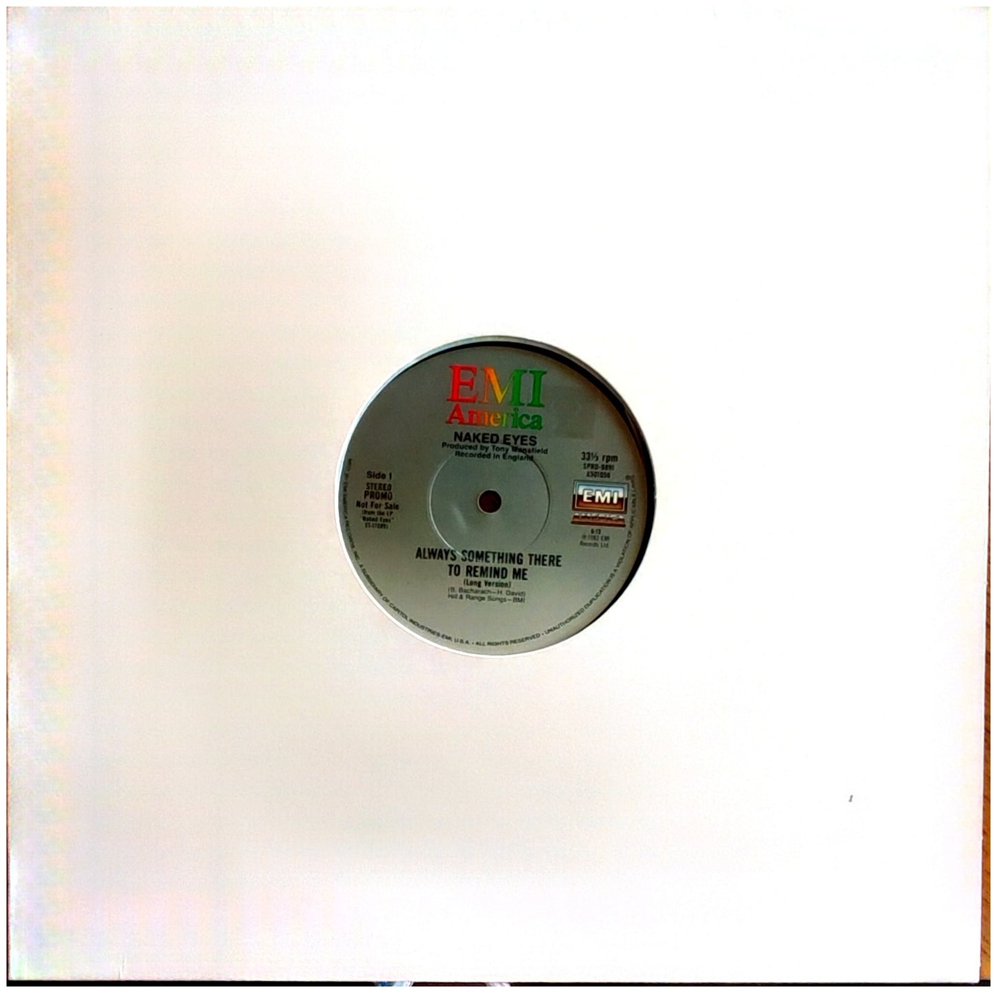 NAKED EYES - ALWAYS SOMETHING THERE TO REMIND ME | 12" MAXI SINGLE USADO