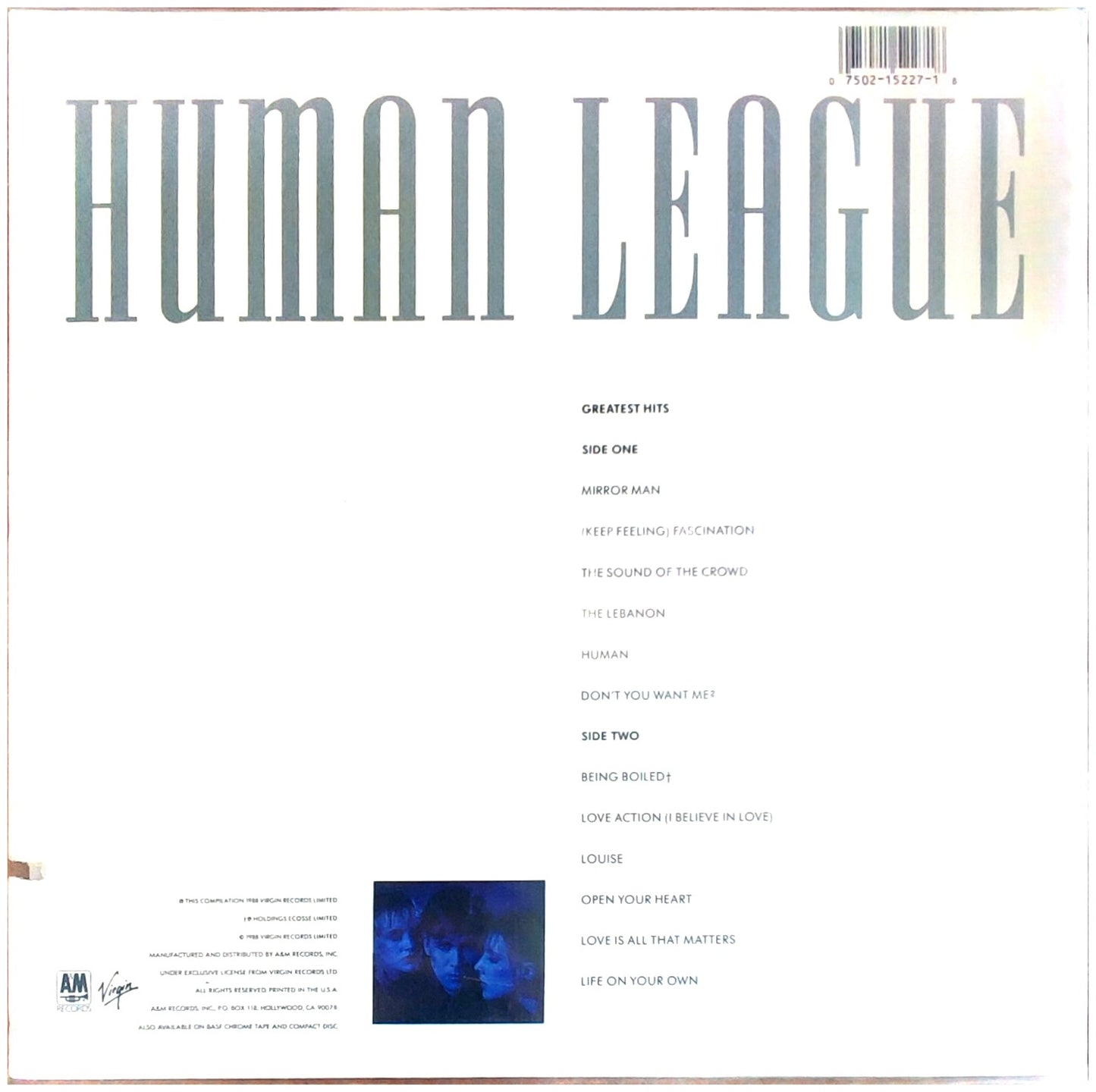 HUMAN LEAGUE - GREATEST HITS | VINILO USADO