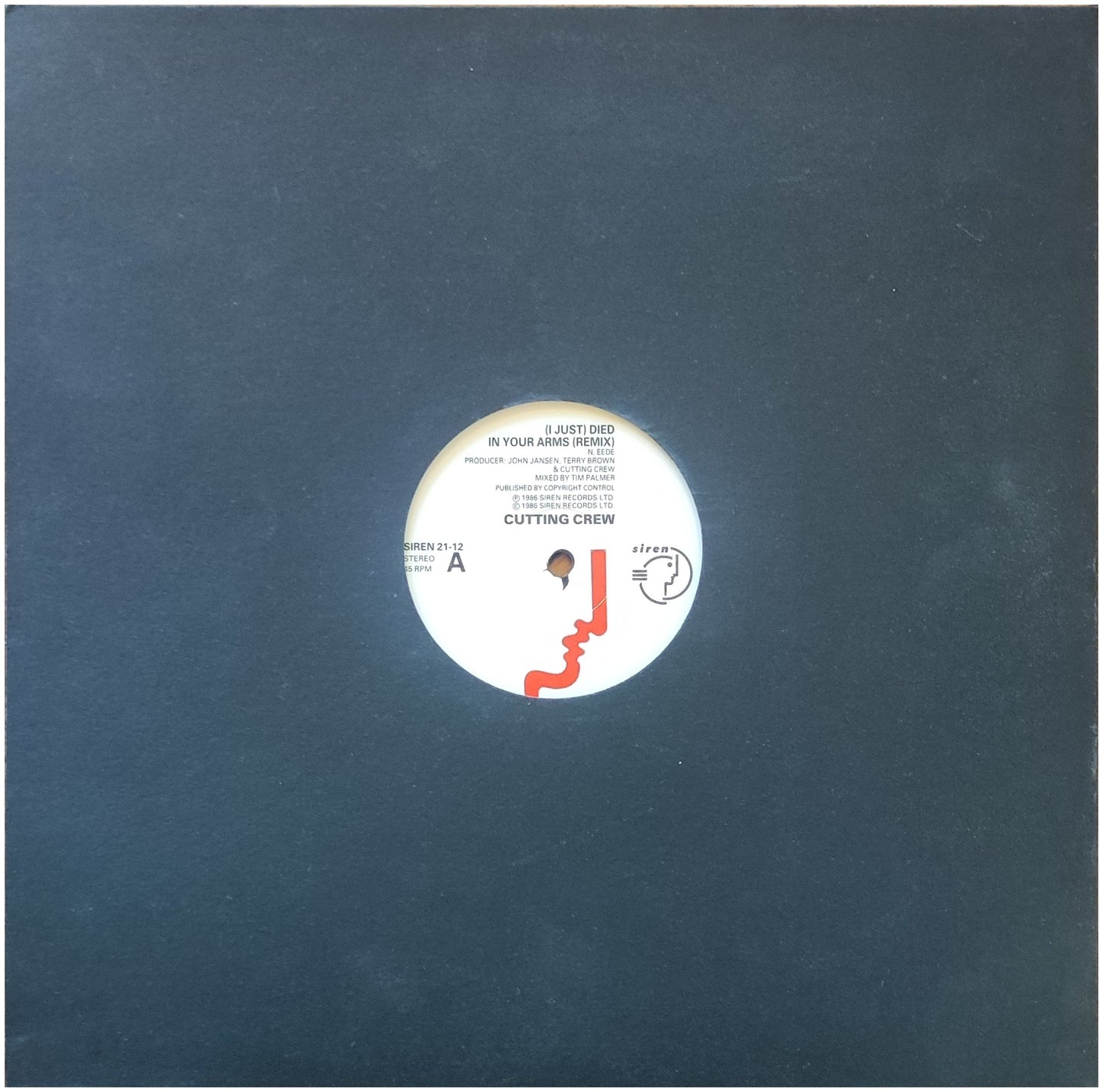 CUTTING CREW - (I JUST) DIED IN YOUR ARMS | 12" MAXI SINGLE USADO