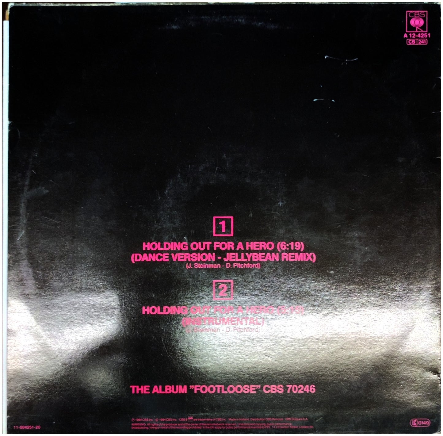 BONNIE TYLER - HOLDING OUT FOR A HERO | 12" MAXI SINGLE USADO