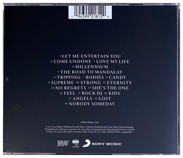 ROBBIE WILLIAMS - XXV: GRESTEST HITS (2023) | CD