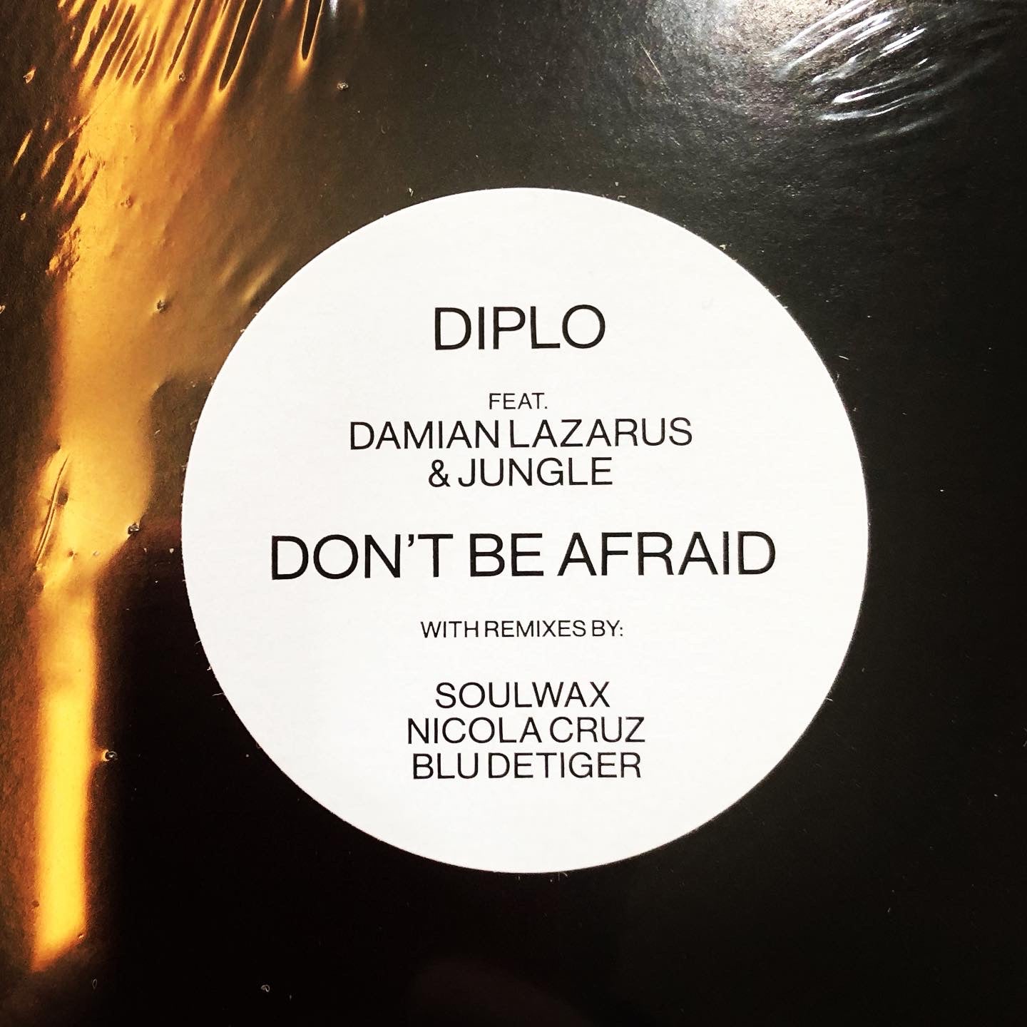 DIPLO ft. JUNGLE - DON'T BE AFRAID | 12" MAXI SINGLE VINILO