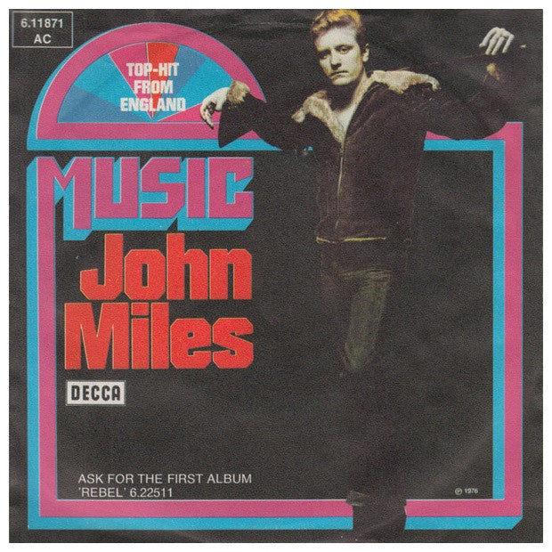 JOHN MILES - MUSIC | 7" SINGLE USADO
