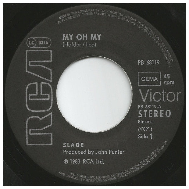 SLADE - MY OH MY | 7" SINGLE USADO
