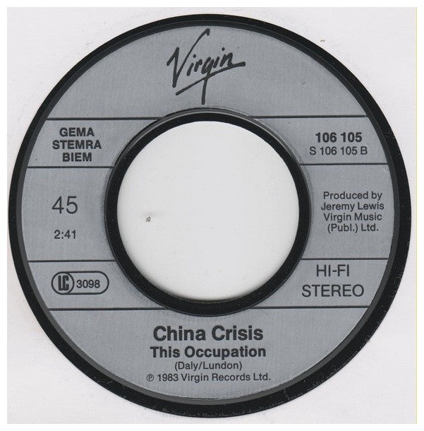 CHINA CRISIS - WISHFUL THINKING | 7" SINGLE USADO