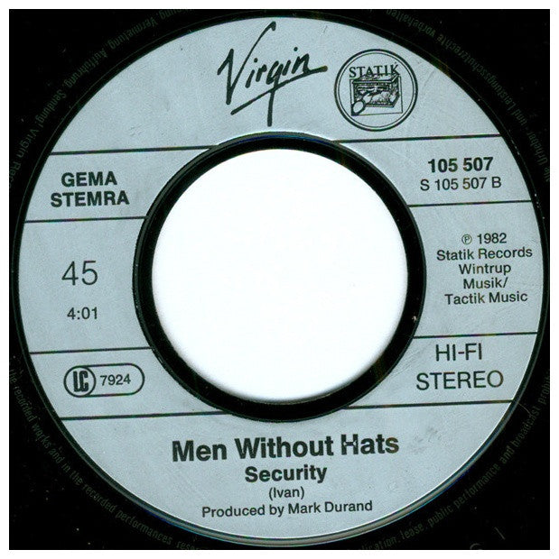 MEN WITHOUT HATS - SAFETY DANCE | 7" SINGLE USADO