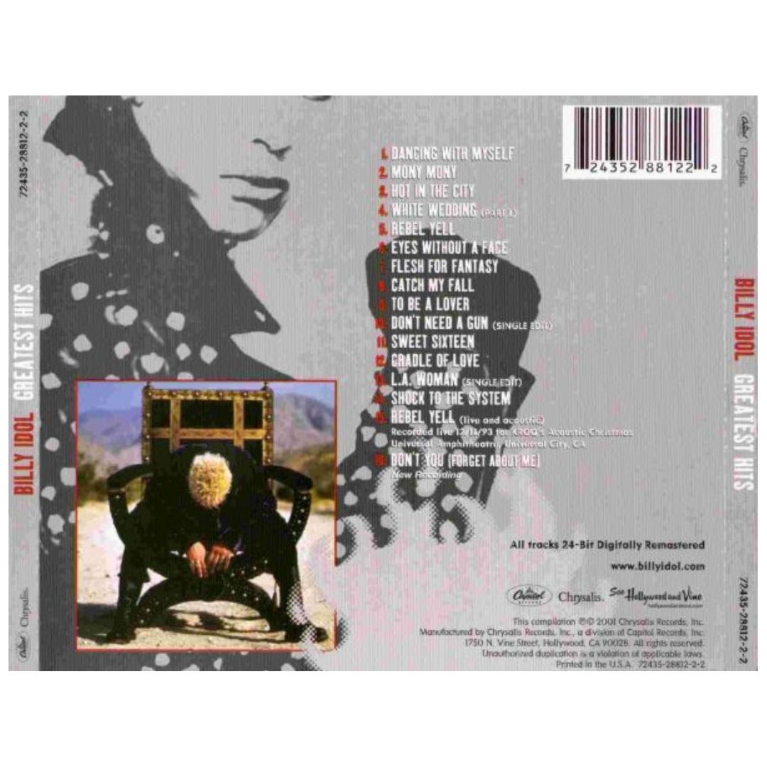 BILLY IDOL - GREATEST HITS | CD