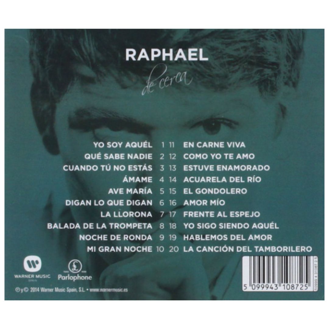 RAPHAEL - RAPHAEL DE CERCA 20 CANCIONES ESENCIALES | CD