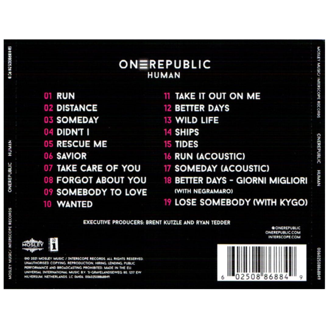 ONE REPUBLIC - HUMAN (DE LUXE)| CD