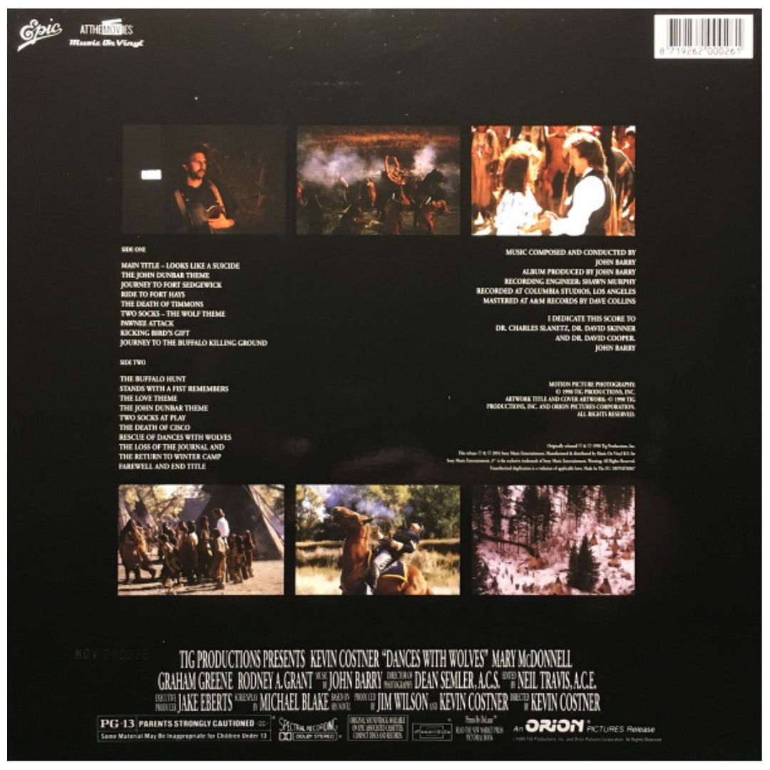 DANCE WITH THE WOLVES - SOUNDTRACK | VINILO