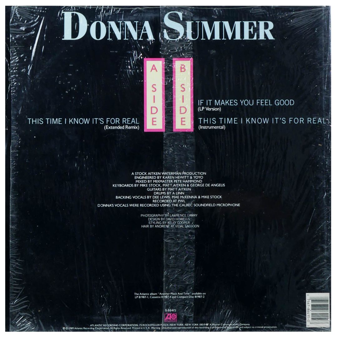 DONNA SUMMER - THIS TIME I KNOW IT'S FOR REAL | 12" MAXI SINGLE USADO