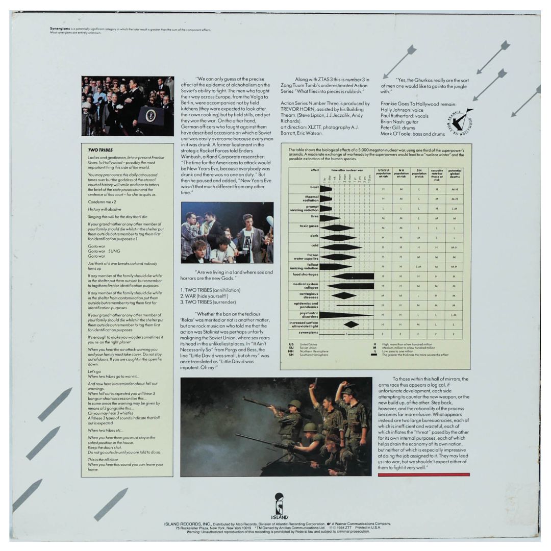 FRANKIE GOES TO HOLLYWOOD - TWO TRIBES | 12" MAXI SINGLE USADO