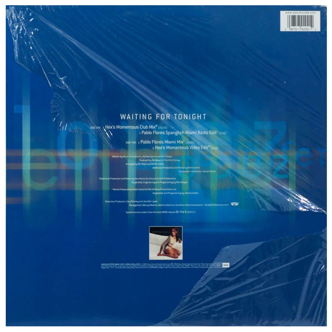 JENNIFER LOPEZ - WAITING FOR TONIGHT | 12" MAXI SINGLE USADO