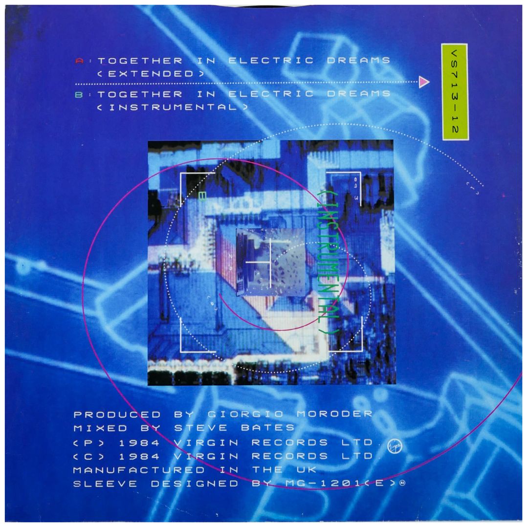 GIORGIO MORODER & PHILIP OAKEY - TOGETHER IN ELECTRIC DREAMS | 12" MAXI SINGLE USADO