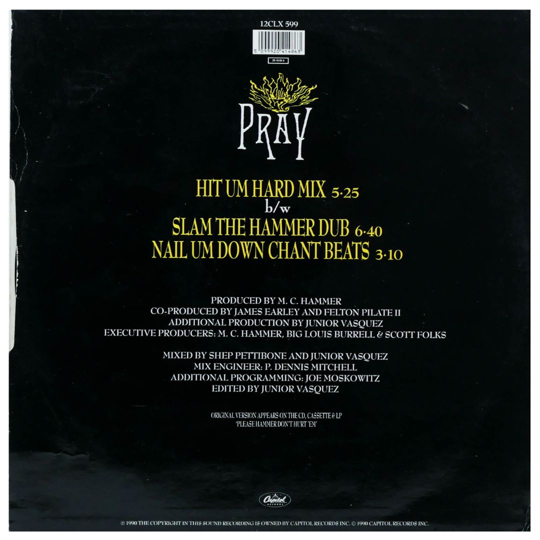 MC HAMMER - PRAY | 12" MAXI SINGLE USADO