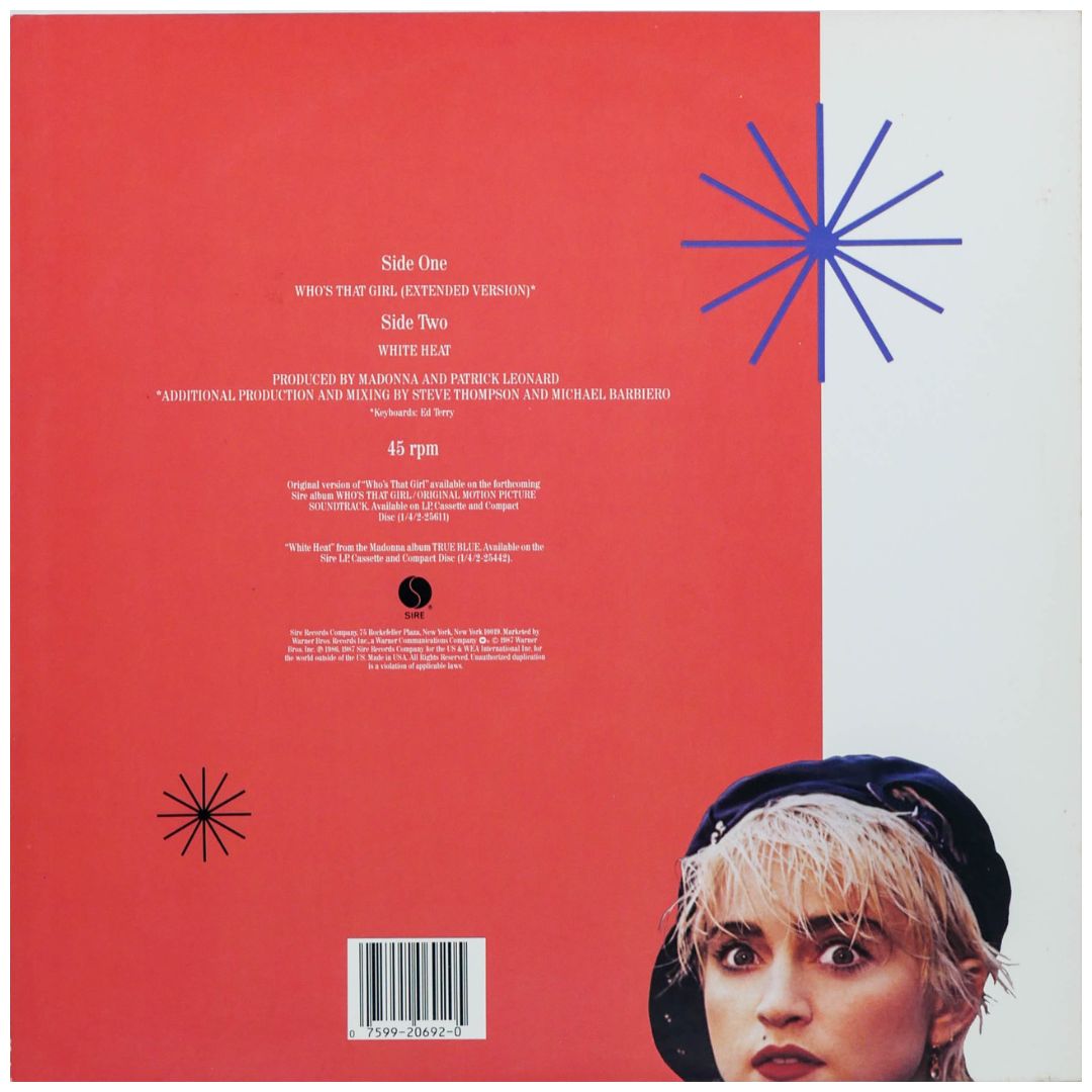 MADONNA - WHO'S THAT GIRL | 12" MAXI SINGLE USADO