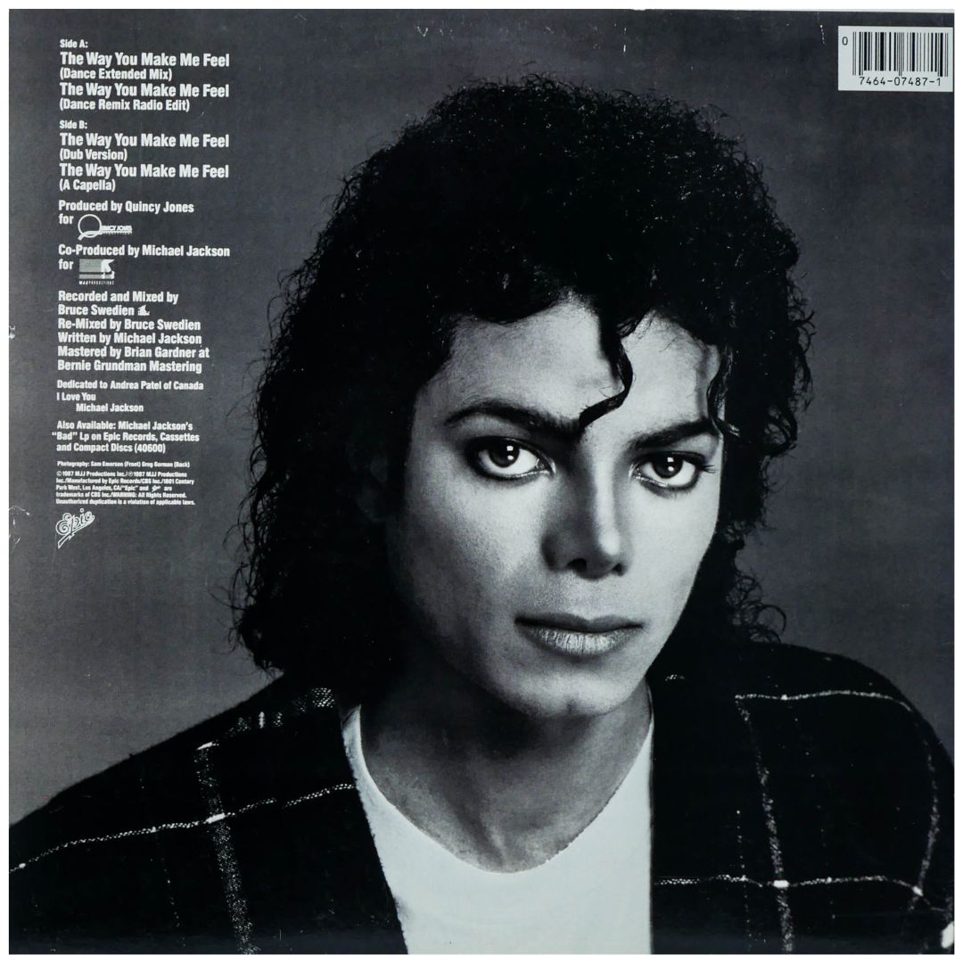 MICHAEL JACKSON - THE WAY YOU MAKE ME FEEL | 12" MAXI SINGLE USADO