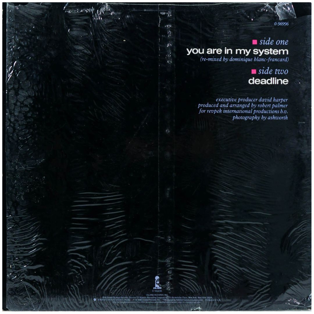 ROBERT PALMER - YOU ARE IN MY SYSTEM | 12" MAXI SINGLE USADO