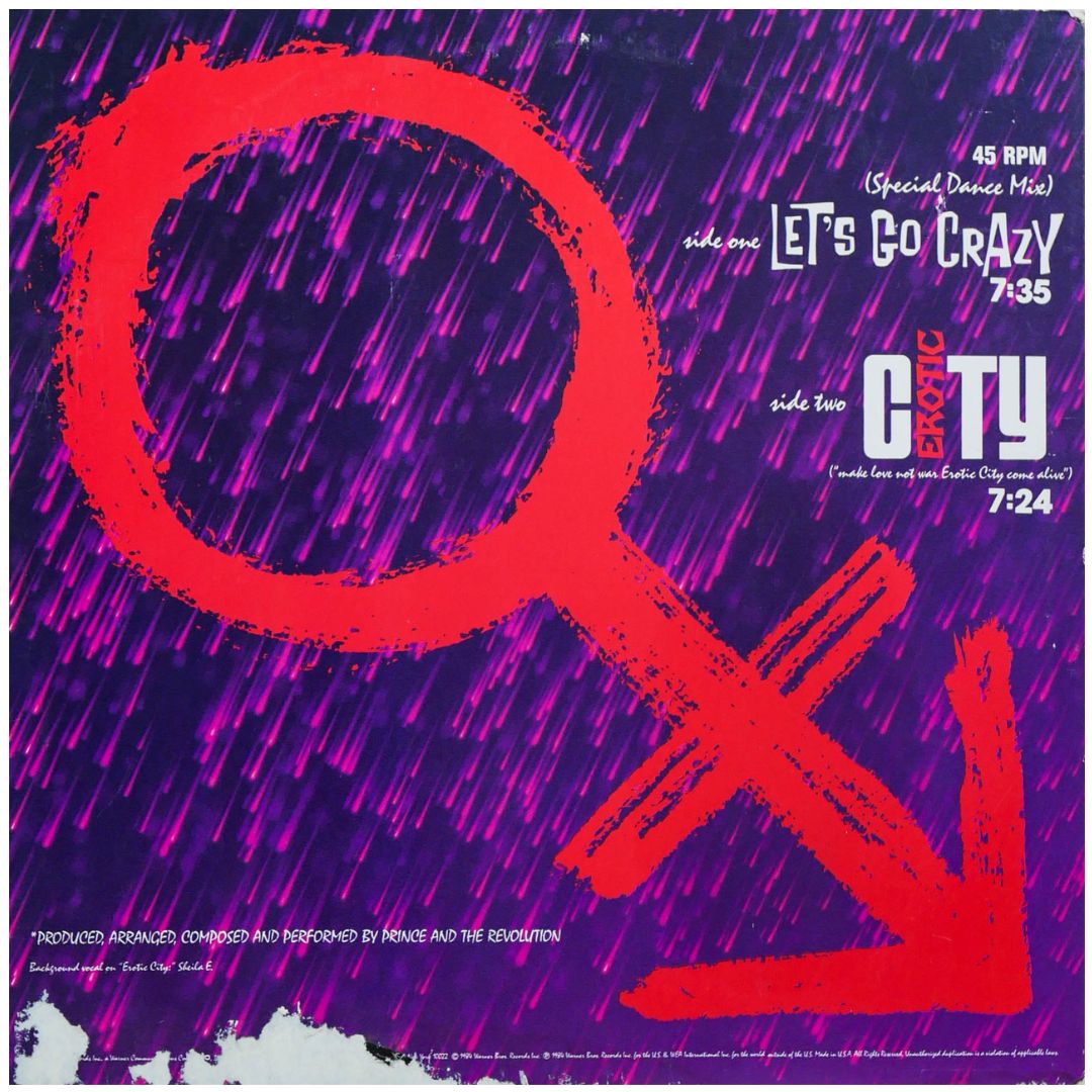 PRINCE AND THE REVOLUTION - LET'S GO CRAZY | 12" MAXI SINGLE USADO