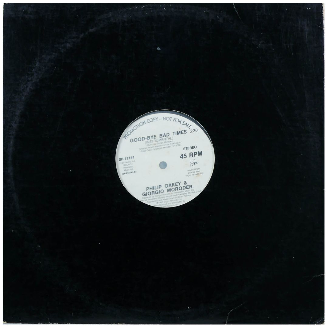 PHILIP OAKEY & GEORGIO MORODER - GOOD-BYE BAD TIMES (PROMO) | 12" MAXI SINGLE USADO