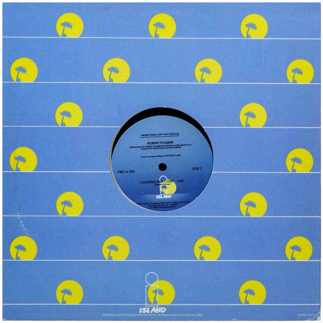 ROBERT PALMER - LOOKING FOR CLUES | 12" MAXI SINGLE USADO