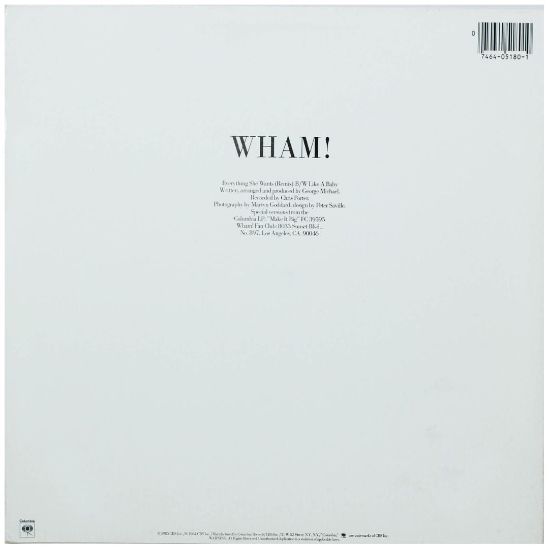 WHAM - EVERYTHING SHE WANTS | 12" MAXI SINGLE USADO