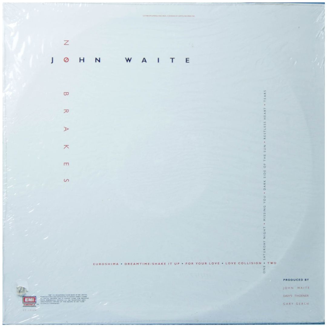 JOHN WAITE - NO BREAKS | VINILO USADO