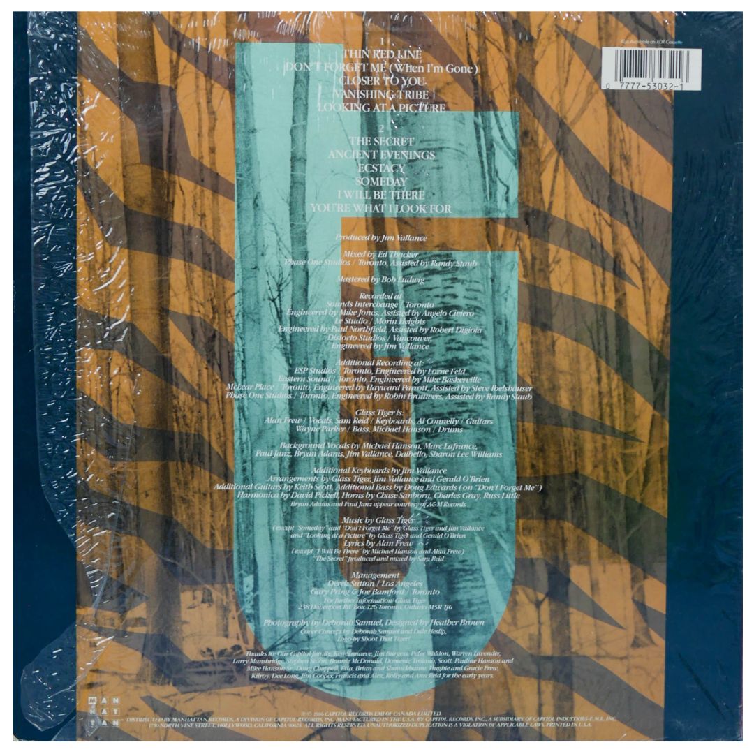 GLASS TIGER - THE THIN RED LINE | VINILO USADO
