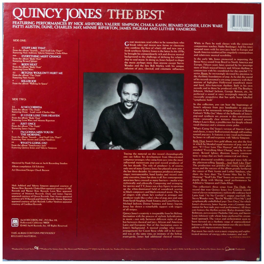 QUINCY JONES - THE BEST | VINILO USADO