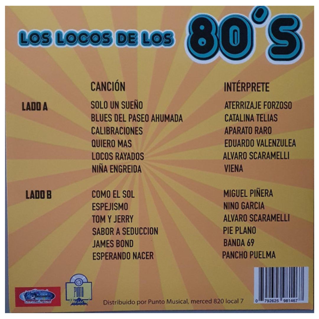 LOS LOCOS DE LOS 80"S - VARIOS | VINILO