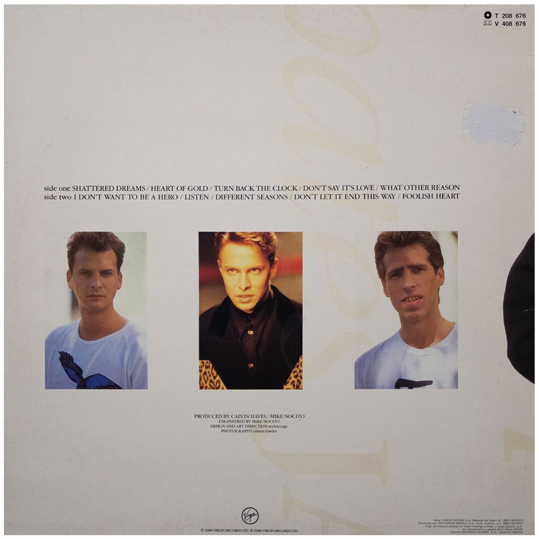 JOHNNY HATES JAZZ - TURN BACK THE CLOCK | VINILO USADO
