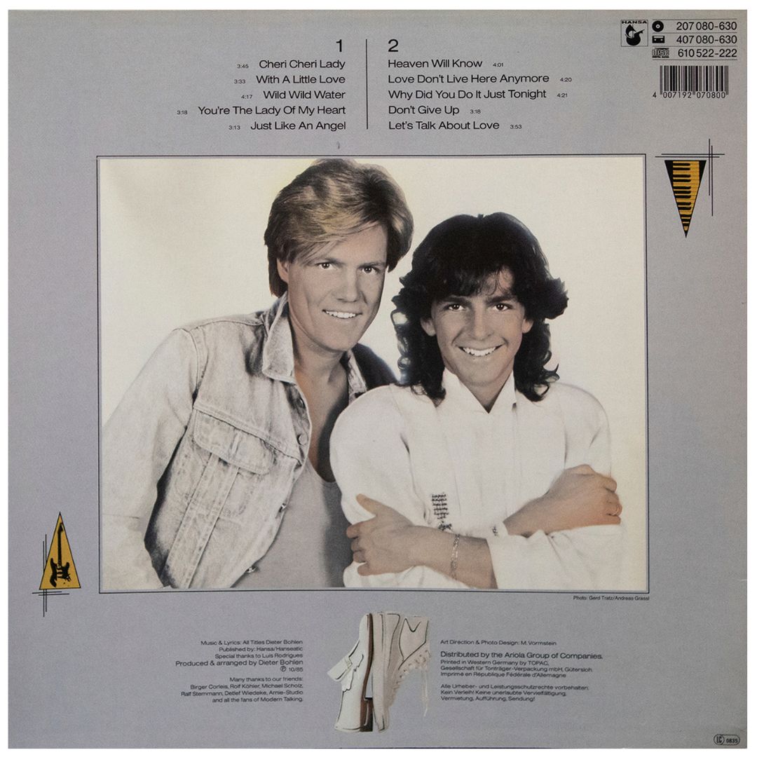 MODERN TALKING - LET'S TALK ABOUT LOVE THE 2ND ALBUM | VINILO USADO