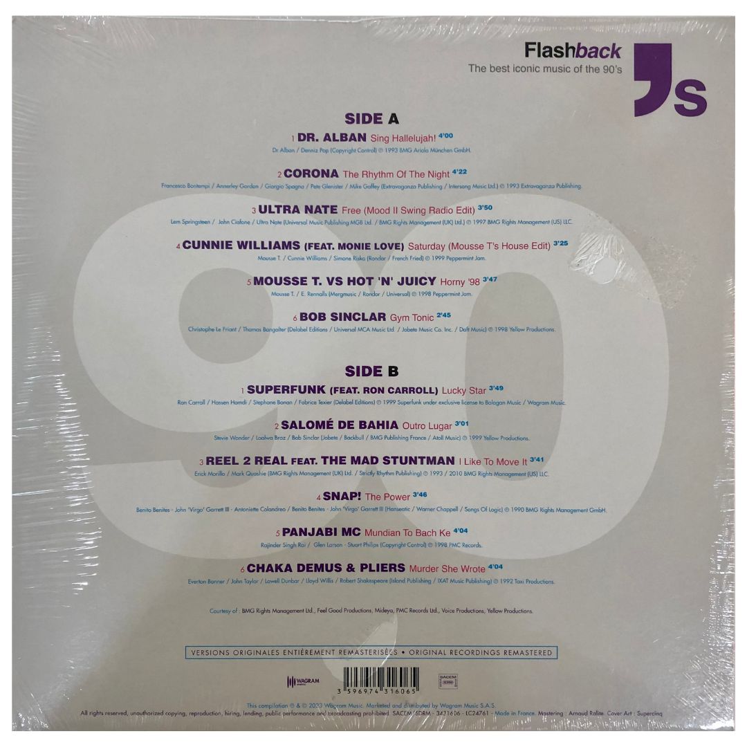 FLASHBACK 90'S - VARIOUS 90"S HITS | VINILO