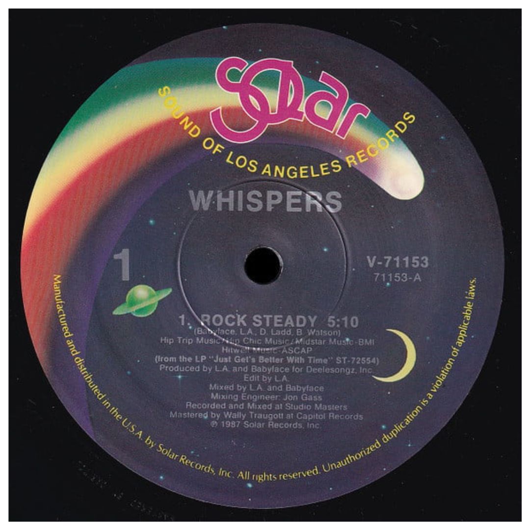 THE WHISPERS - ROCK STEADY | 12" MAXI SINGLE VINILO