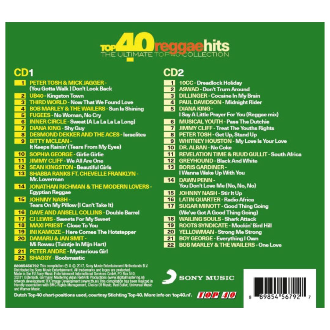 REGGAE HITS - TOP 40 - REGGAE HITS (2CD) | CD